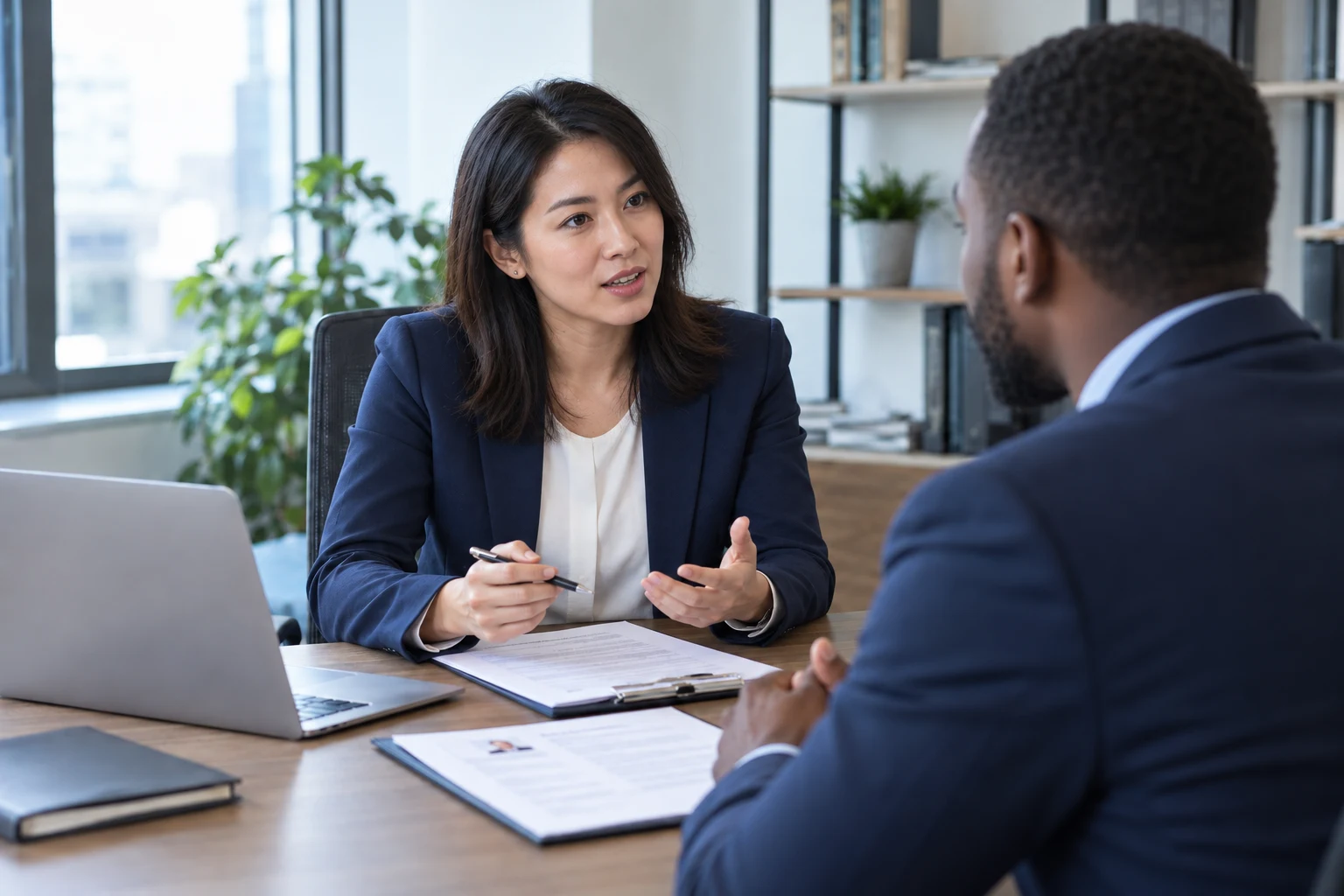 HR professionals reviewing profiles and coordinating a recruitment workflow